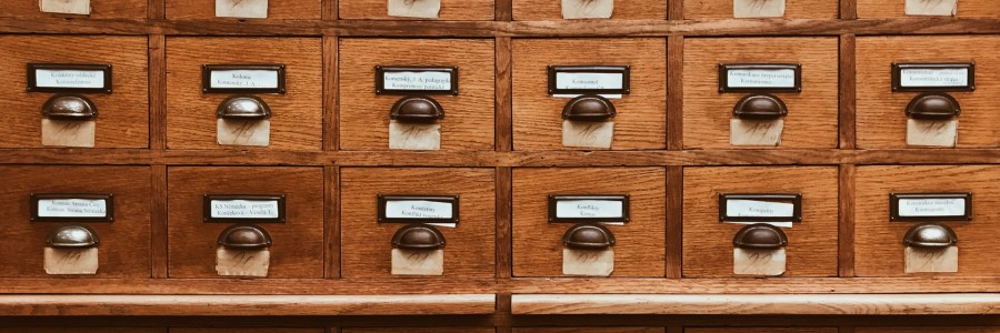 library index drawers